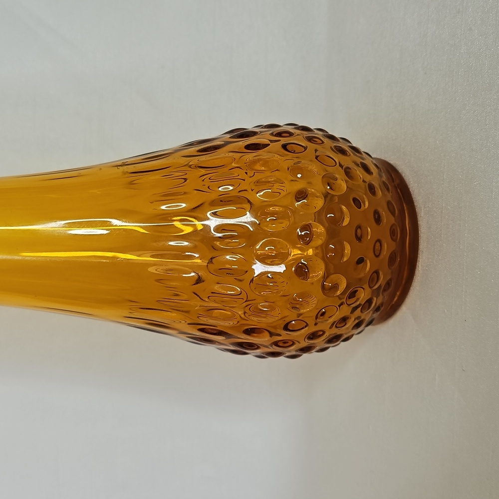 Fenton amber hobnail swung vase - Picture 3 of 5